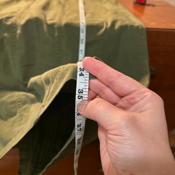 Cato Woman Maxi Skirt Long Modest Cotton Sz 18W Army Green Boho Cottage Academia - Picture 10 of 10